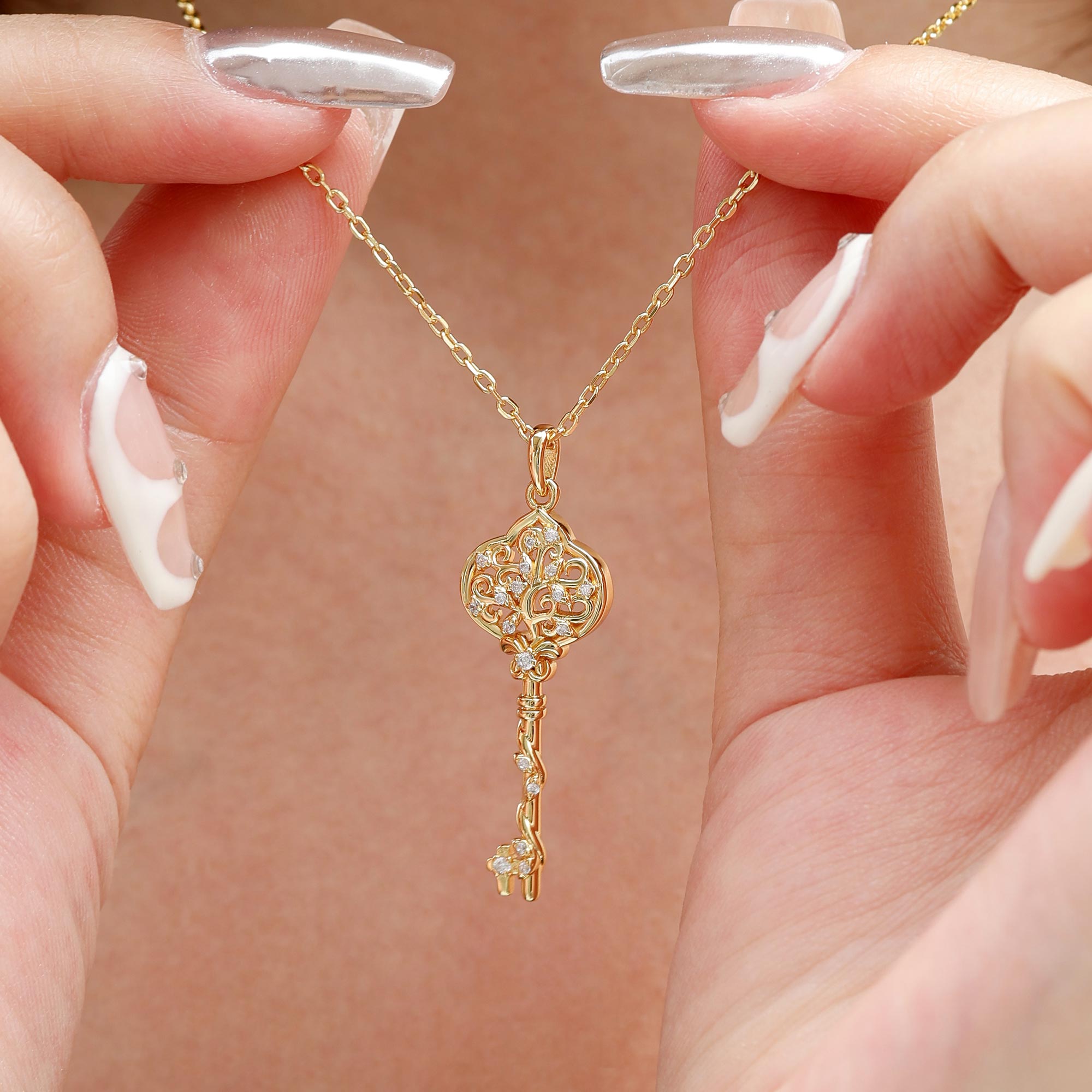 Manifestation Key to Growth Necklace