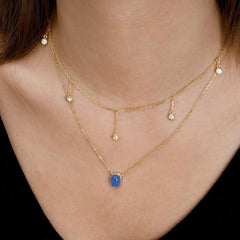 Raindrop Station Necklace
