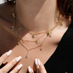 Raindrop Station Necklace