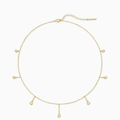 Raindrop Station Necklace