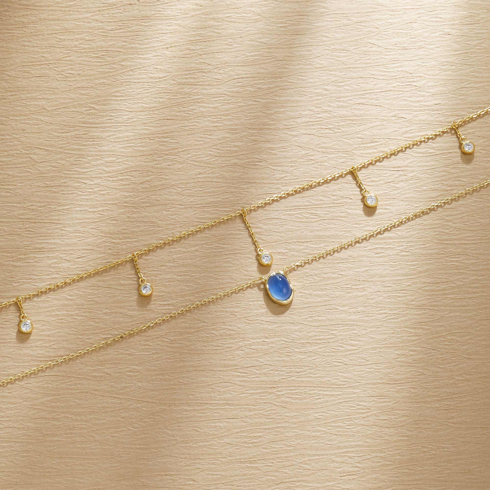 Raindrop Station Necklace