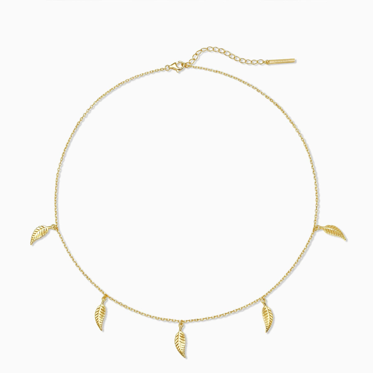 Palm Leaf Station Necklace