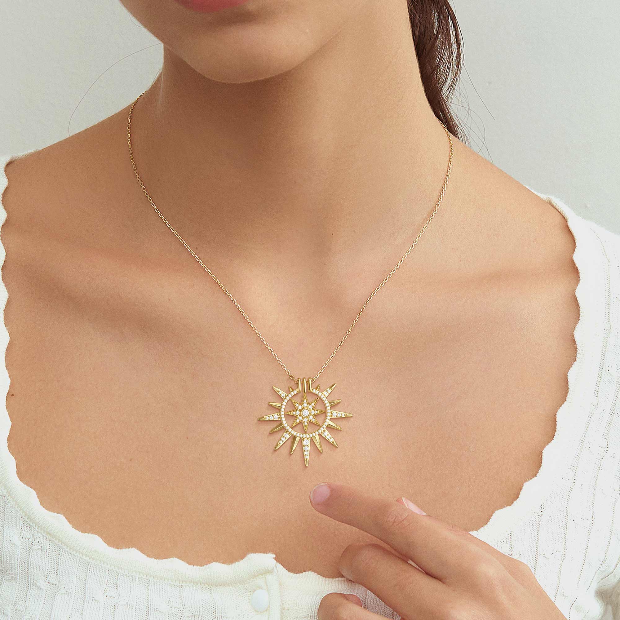 Guidance Star Sunburst Necklace