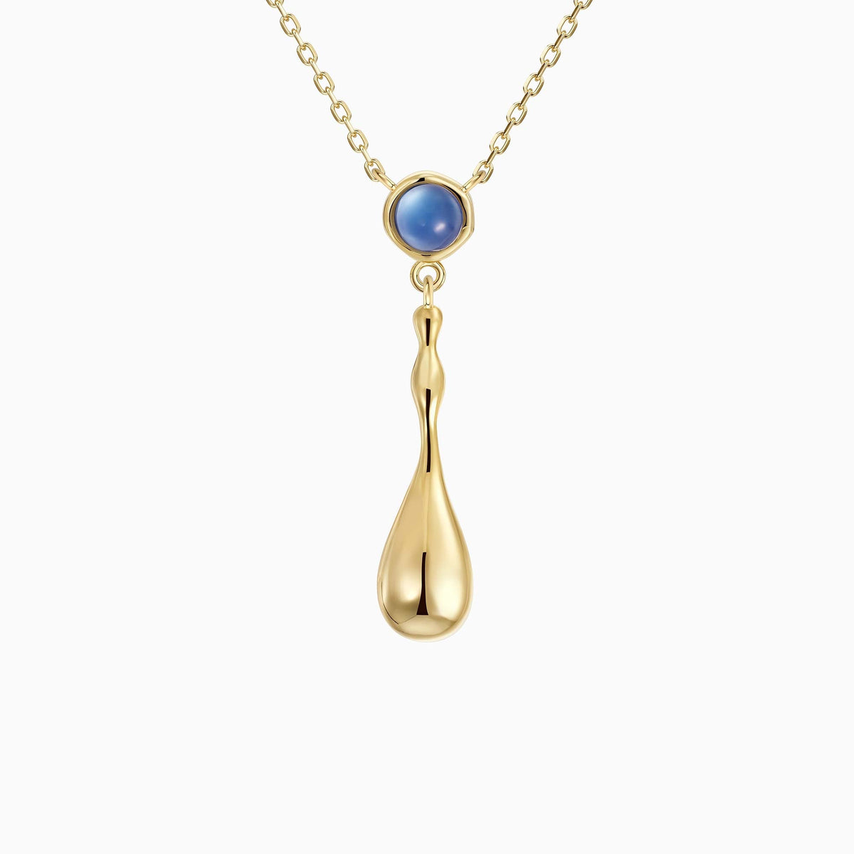 Seren Flow Gemstone Droplet Necklace