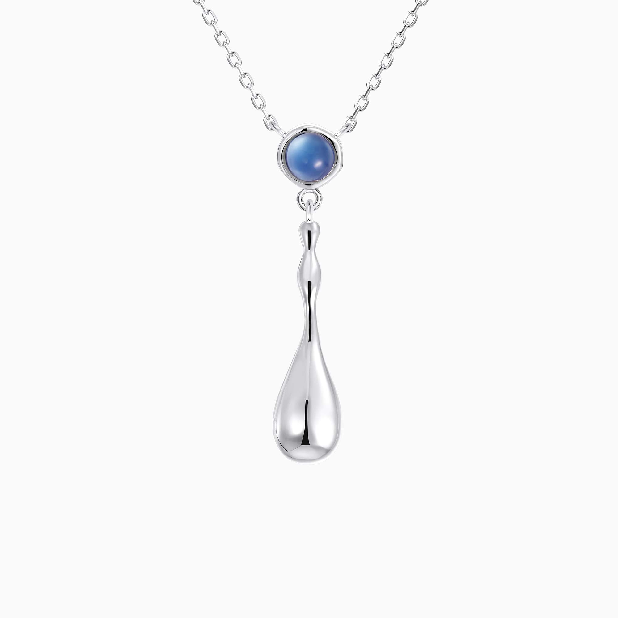 Seren Flow Gemstone Droplet Necklace