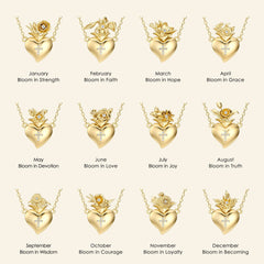 Born of Love Blooming Birth Flower Necklace