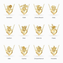 Born of Love Blooming Birth Flower Necklace