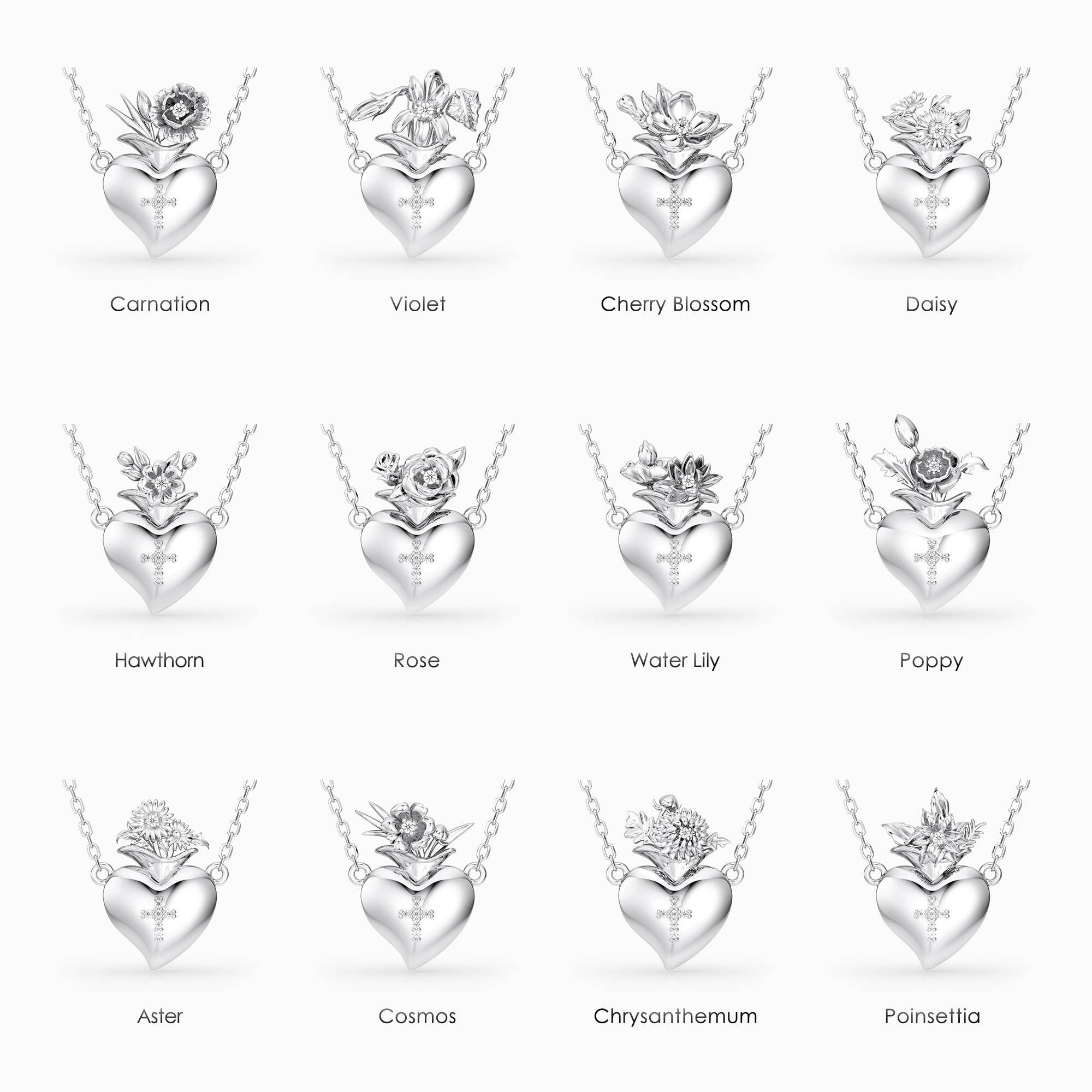 Born of Love Blooming Birth Flower Necklace