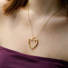 Sacred Bloom Heart of Love Necklace