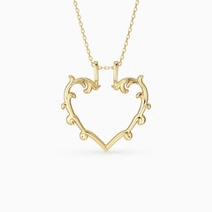 Sacred Bloom Heart of Love Necklace