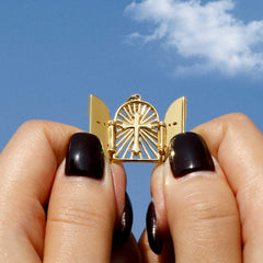 Sacred Door of Light Cross Necklace