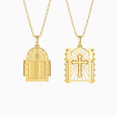 Sacred Door of Light Cross Necklace