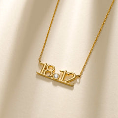 Anastasia Personalized Number Necklace