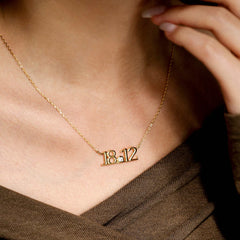 Anastasia Personalized Number Necklace