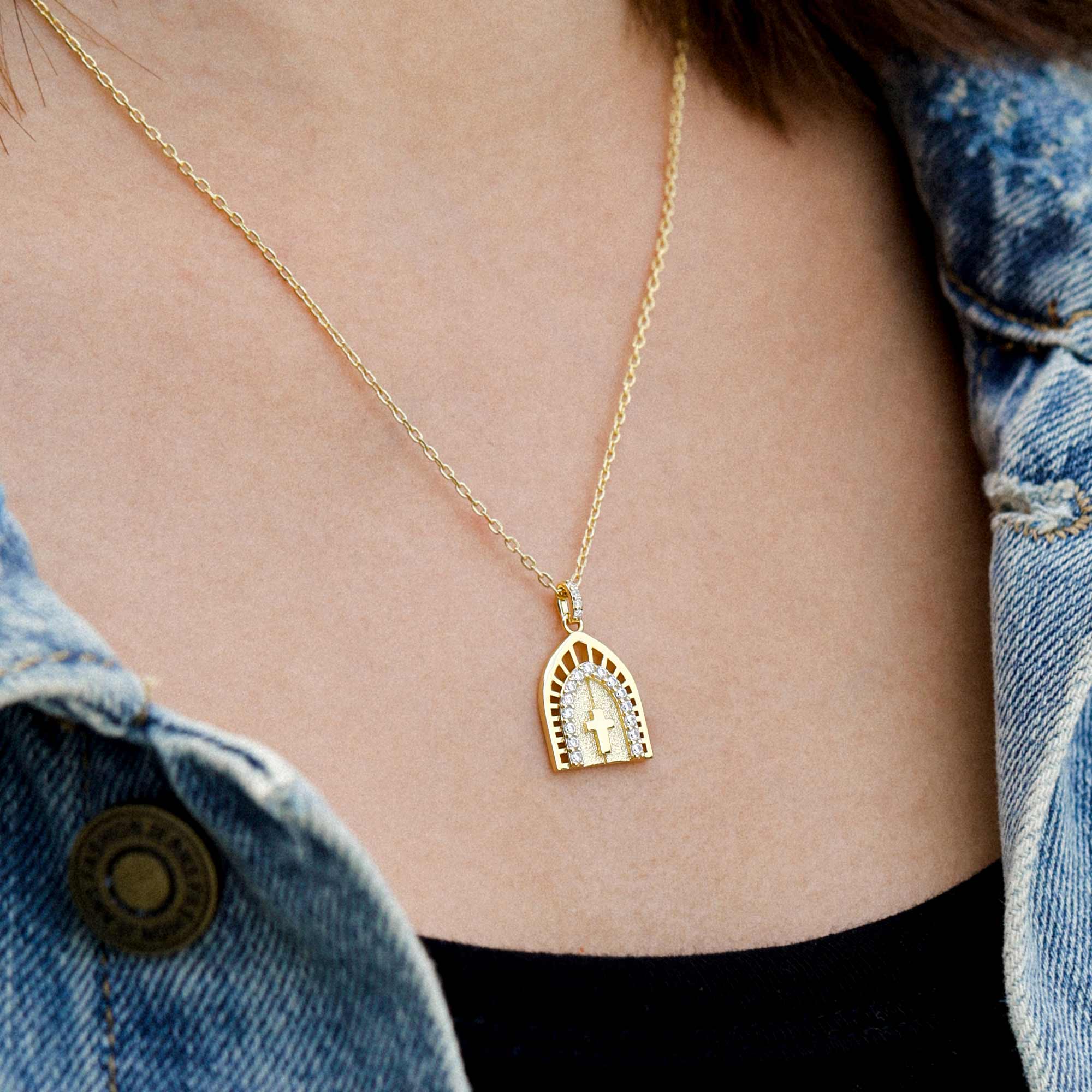 Holy Door Medallion Necklace