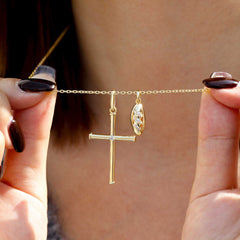 Daily Bread Cross Necklace