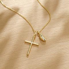 Daily Bread Cross Necklace