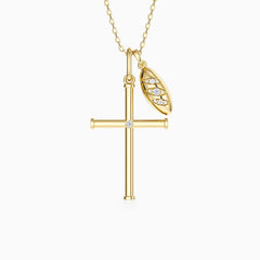 Daily Bread Cross Necklace