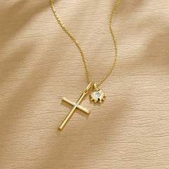 Heart of Grace Cross Necklace