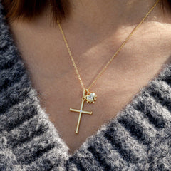 Heart of Grace Cross Necklace