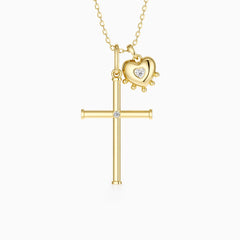 Heart of Grace Cross Necklace