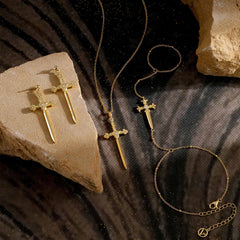 Verity Sword Cross Hand Chain
