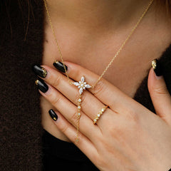 Byzantine Cross Y Necklace