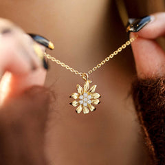Floral Light Pendant Necklace