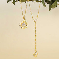 Floral Light Pendant Necklace