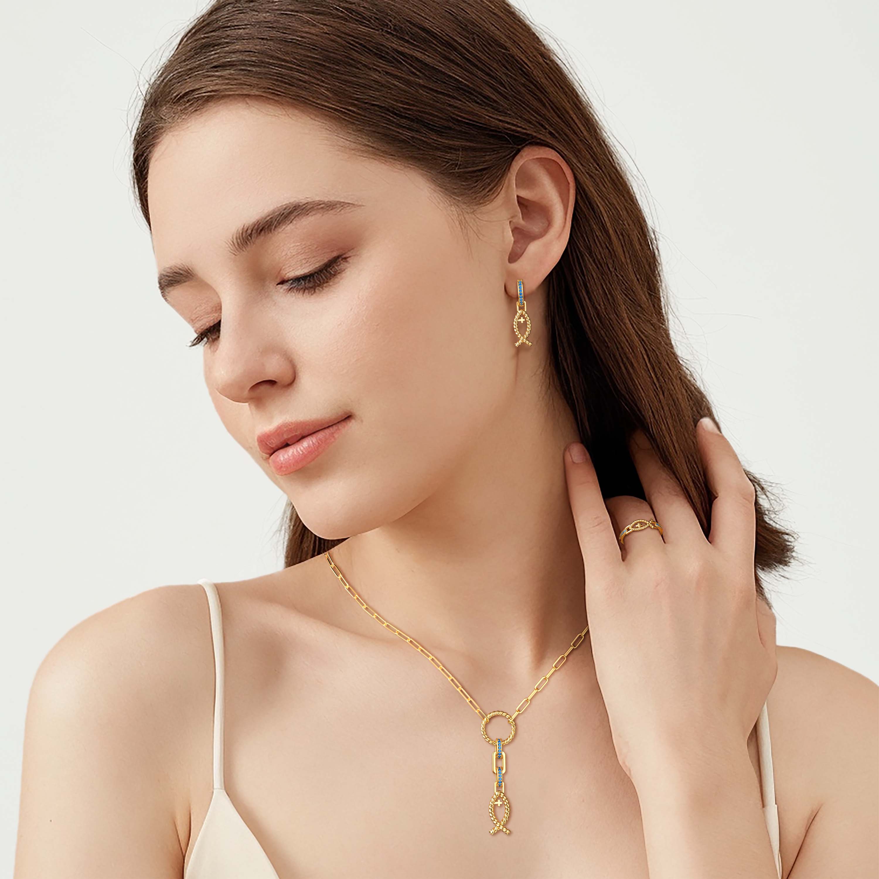 Cord Ichthys Earrings