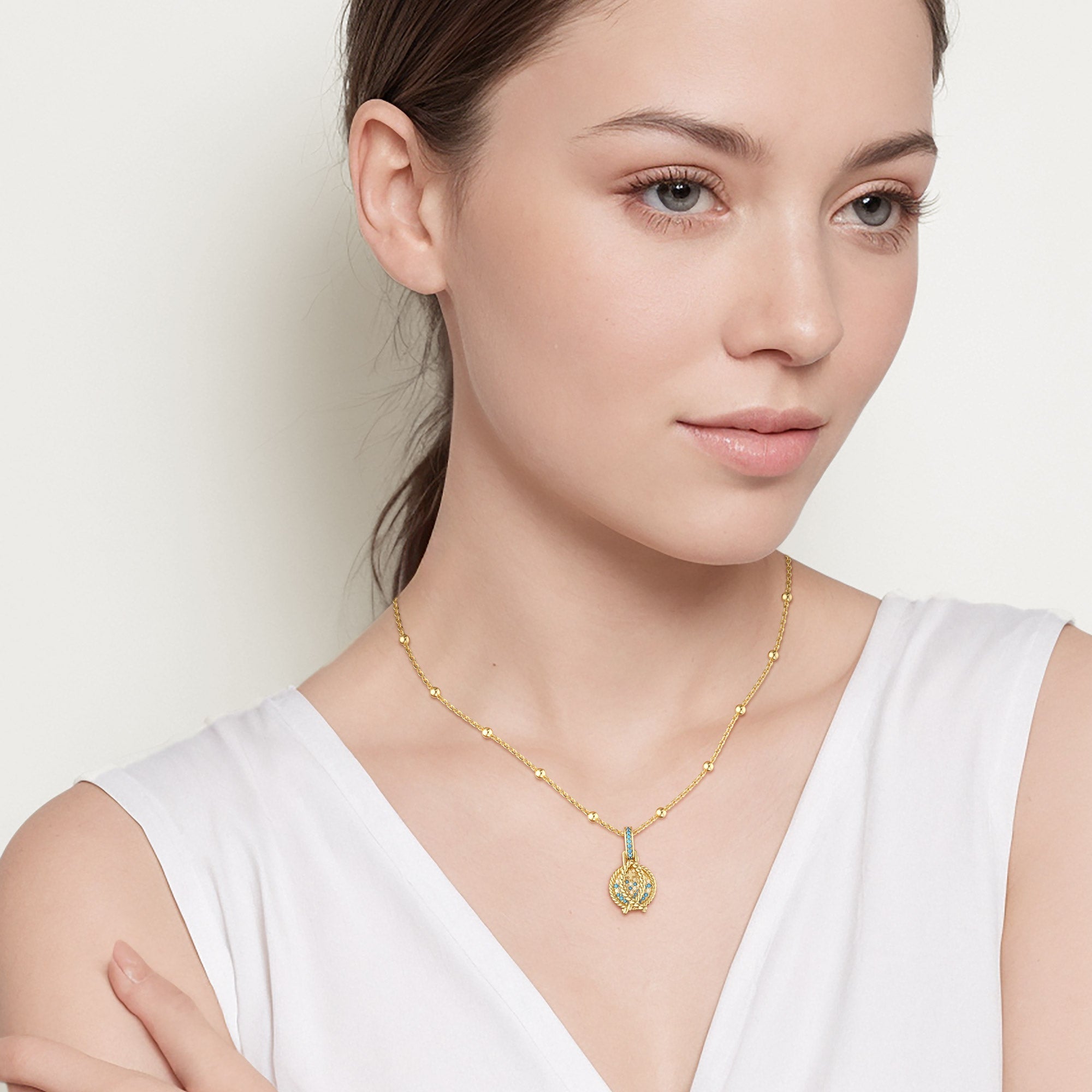 Gradient Jesus Fish Necklace