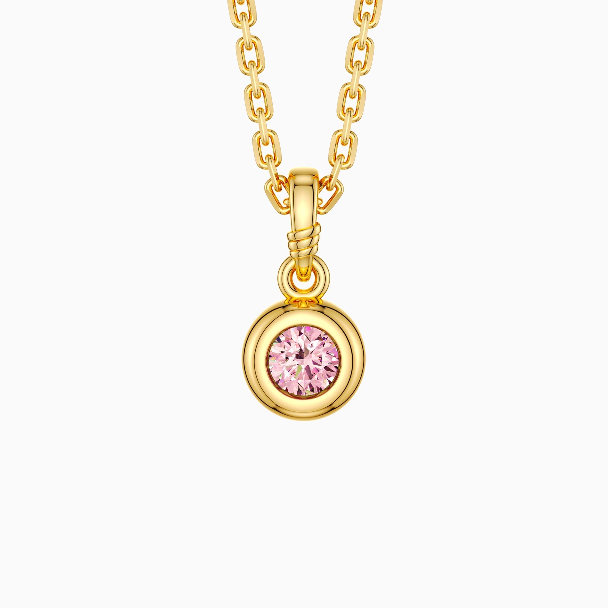 Bubble Knot October Birthstone Charm Pendant
