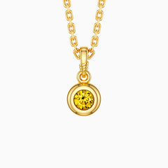 Bubble Knot November Birthstone Charm Pendant