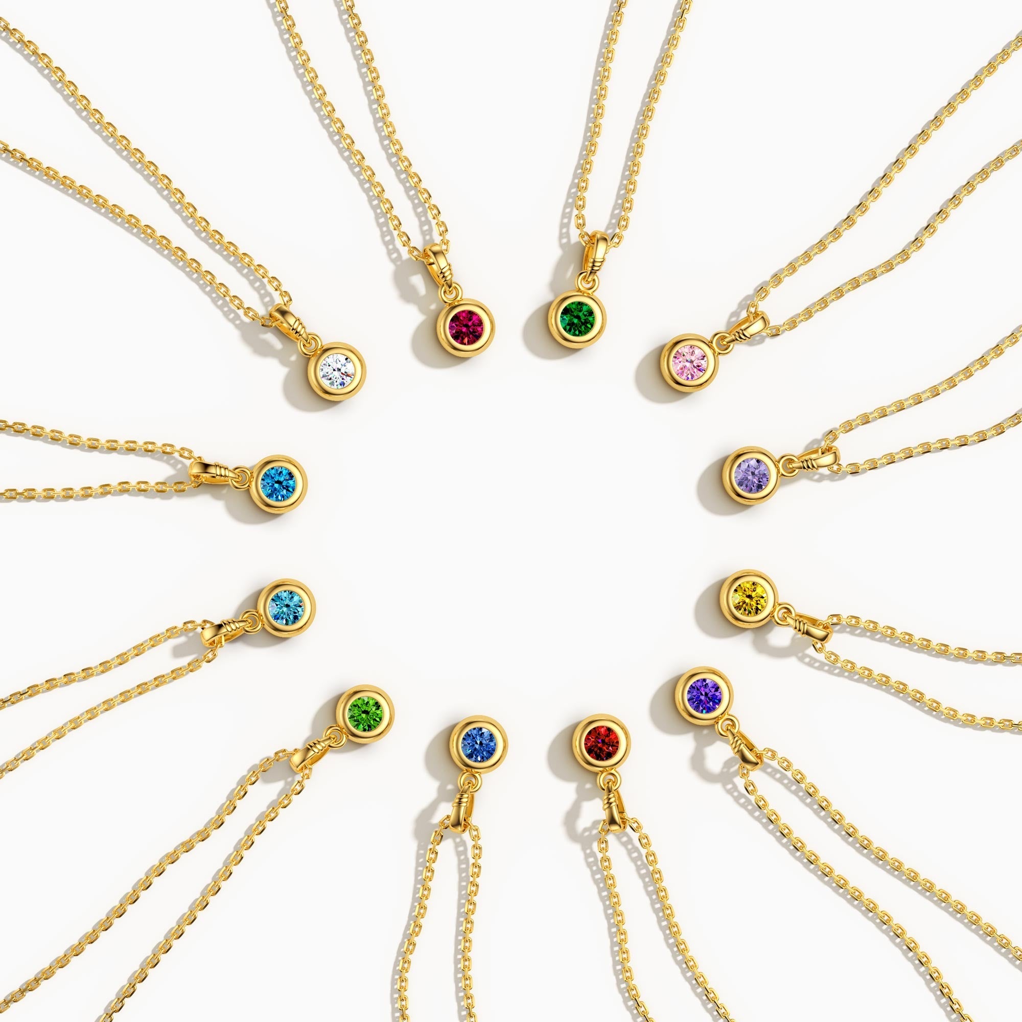 Bubble Knot October Birthstone Charm Pendant