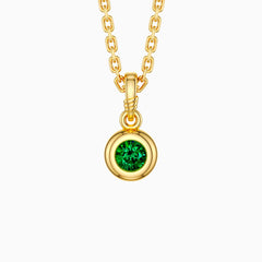 Bubble Knot May Birthstone Charm Pendant