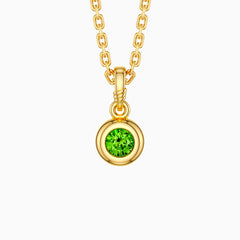 Bubble Knot August Birthstone Charm Pendant