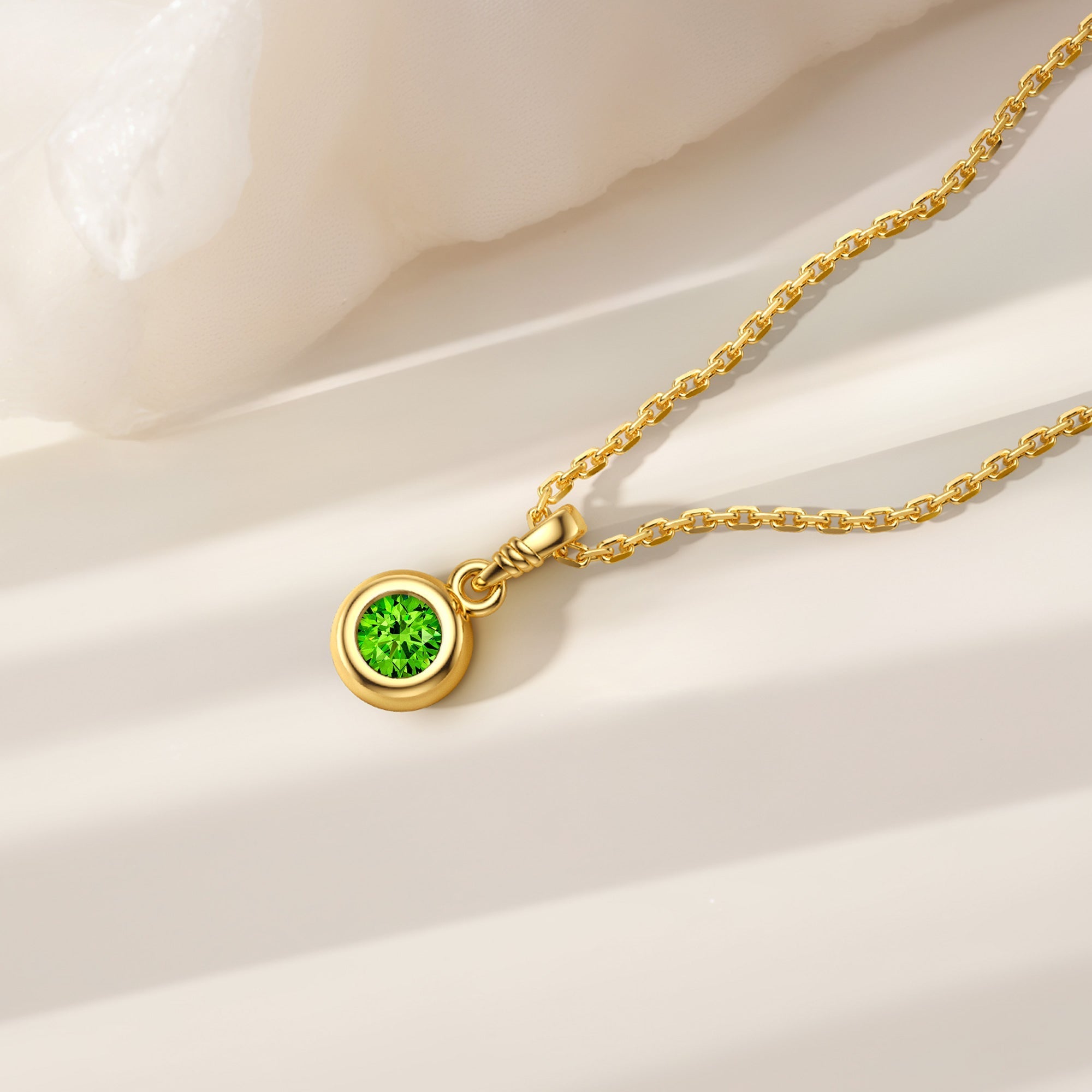 Bubble Knot August Birthstone Charm Pendant