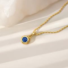 Bubble Knot September Birthstone Charm Pendant
