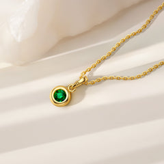 Bubble Knot May Birthstone Charm Pendant