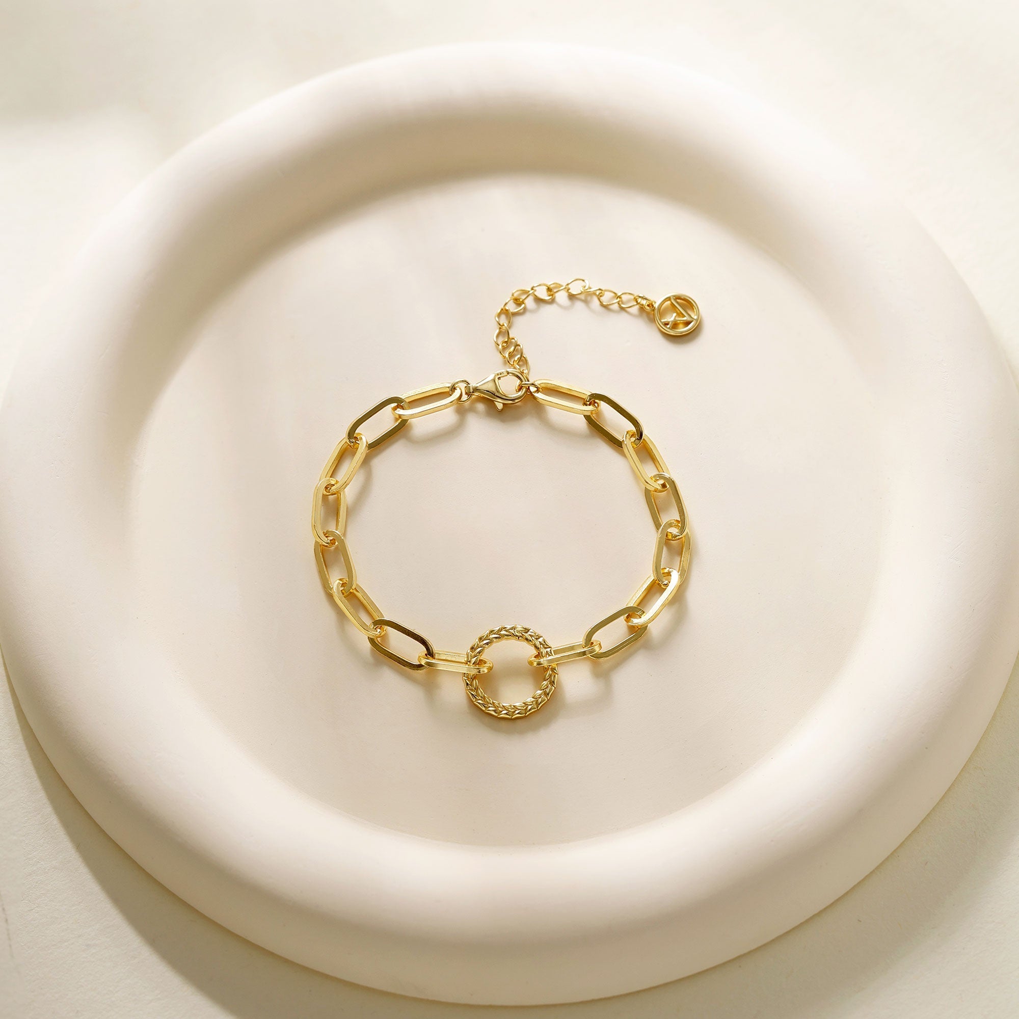 Manna Charm Builder Paperclip Chain Bracelet