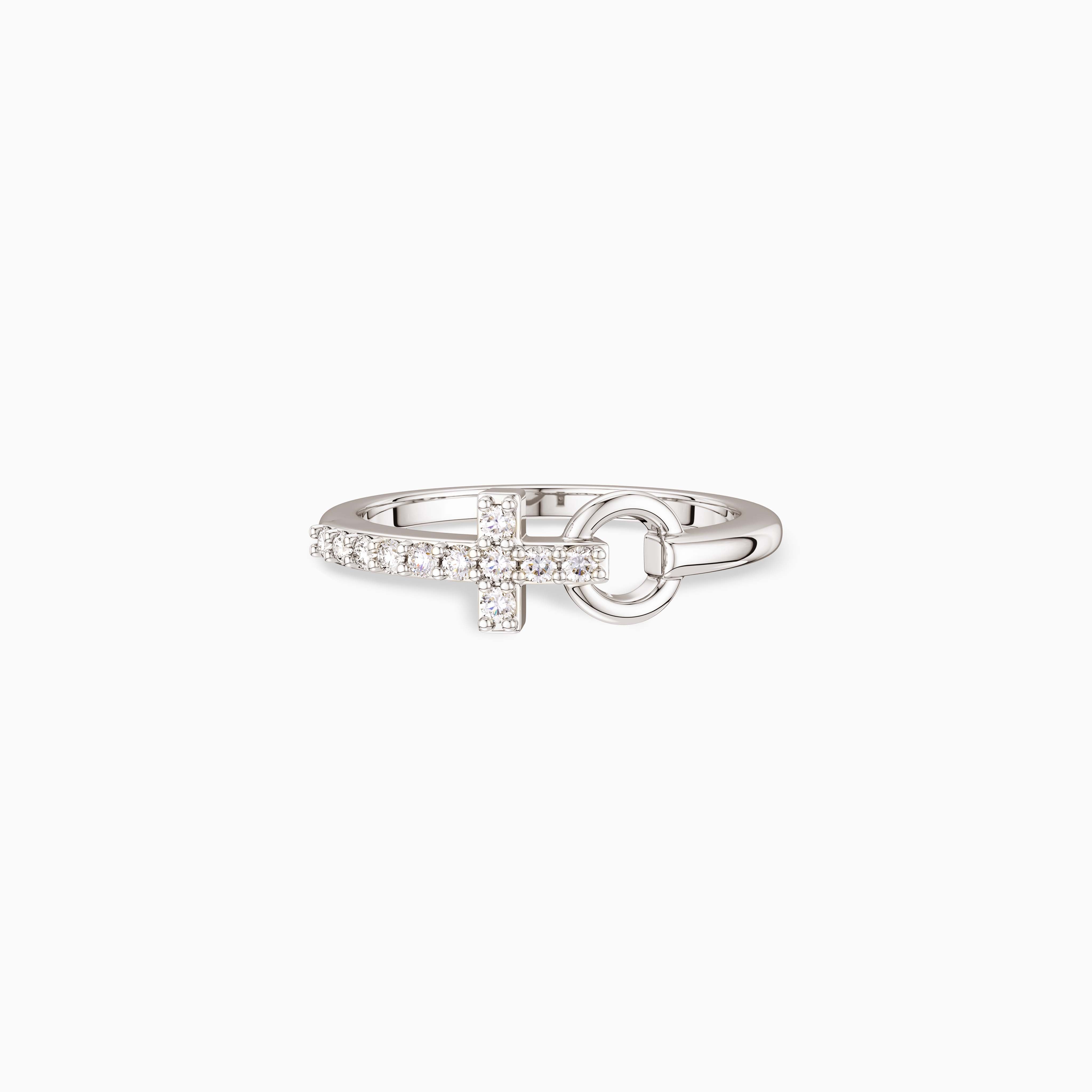 Pray Cross And Circle Ring