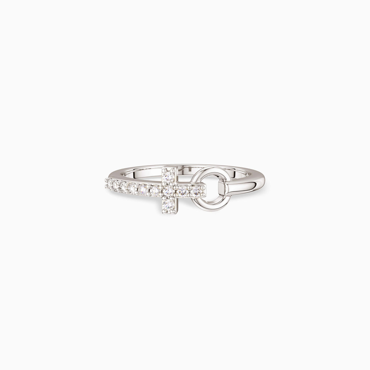 Pray Cross And Circle Ring
