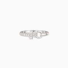 Pray Cross And Circle Ring