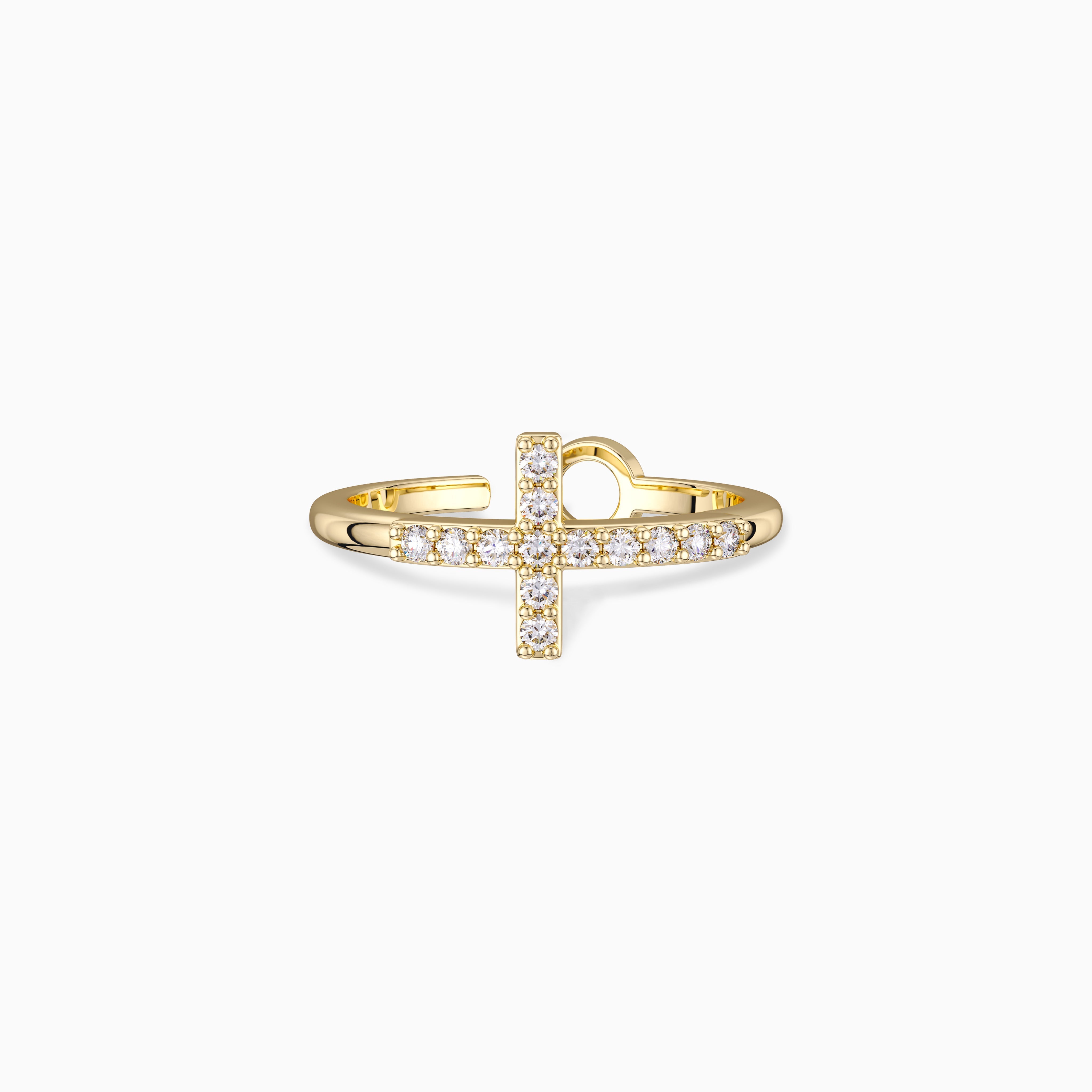 Divine Infinity Cross Ring