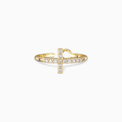 Divine Infinity Cross Ring
