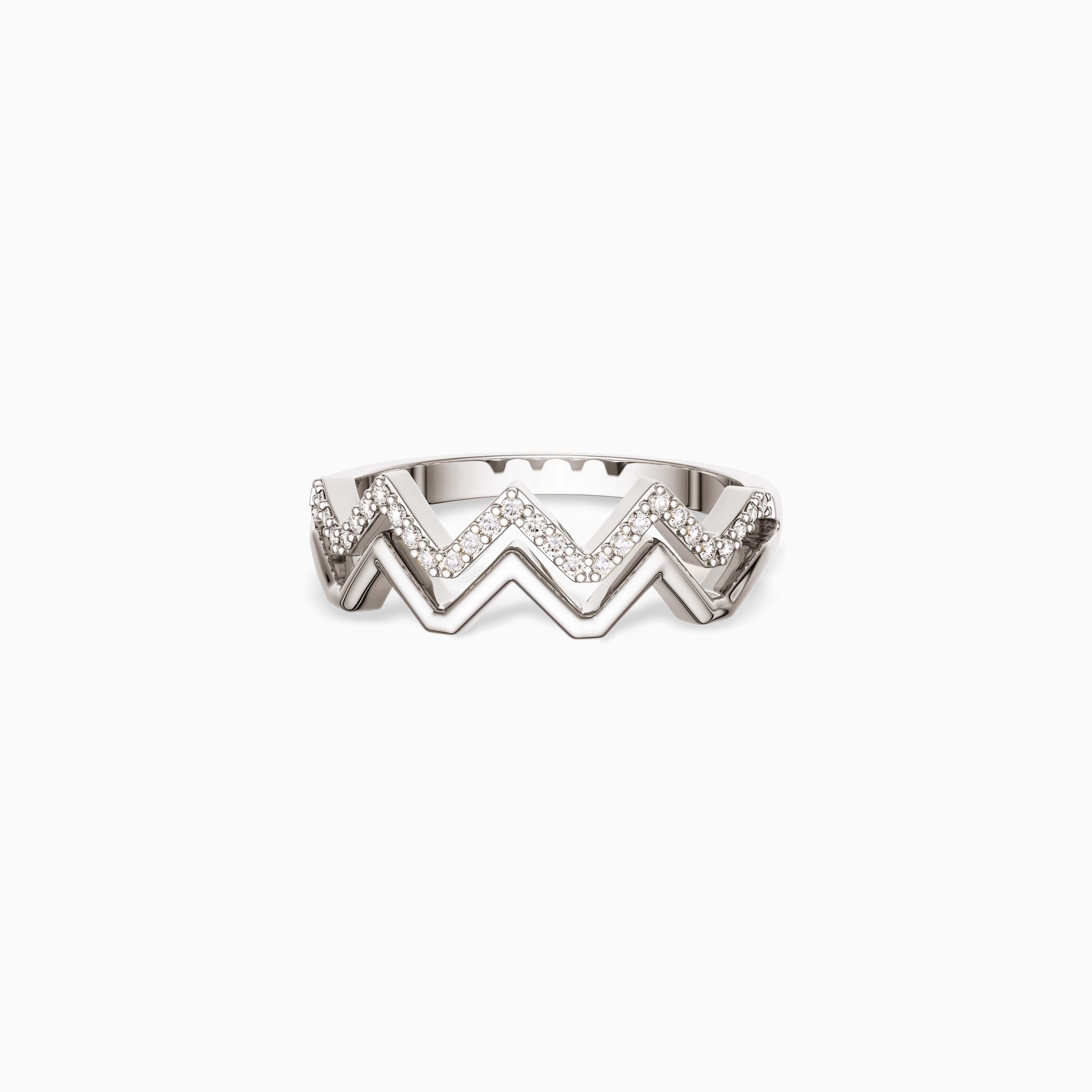 Highs And Lows Wave Ring