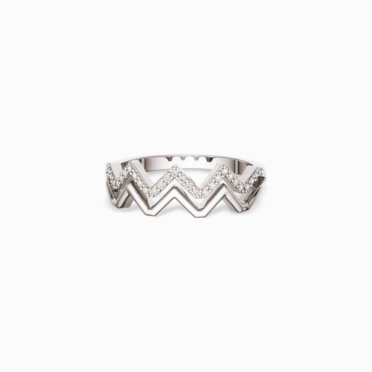 Highs And Lows Wave Ring