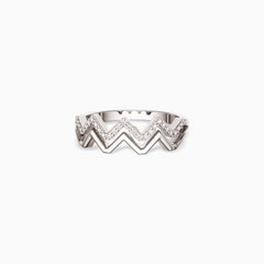 Highs And Lows Wave Ring