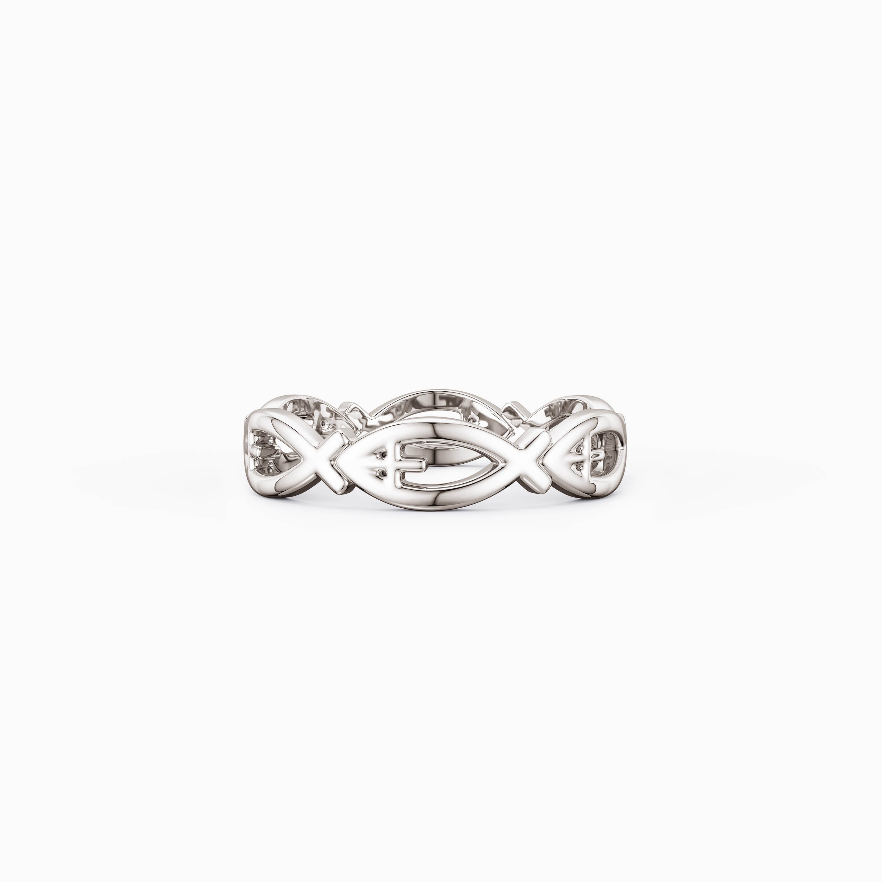 Jesus Fish Eternity Ring