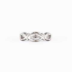 Jesus Fish Eternity Ring